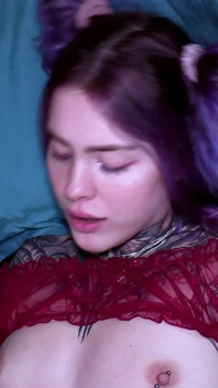Sneaky Snuggler Step-dad Cums in Pandora Skye