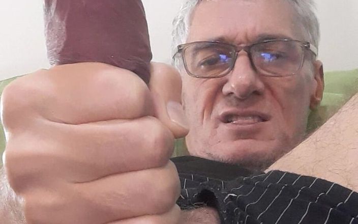 Big uncut hard cock: Masturbación mi gran prepucio sin cortar con enorme polla larga...