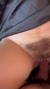 Fucking a Goth Teen in the Mouth and a Young Pussy Unshaven