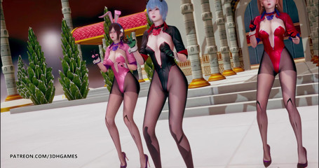 3D-Hentai Games: Somi - 생일 스트립 댄스 에반게리온 레이 아야나미 아스카 랭글리 수류 마리 저명한 마키나