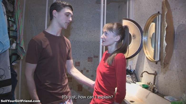 Sell Your GF: Skinny teen banged and jizzed on ass in front of...