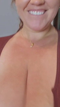 Can you guess who walked in on me shaking my tits for my fans?