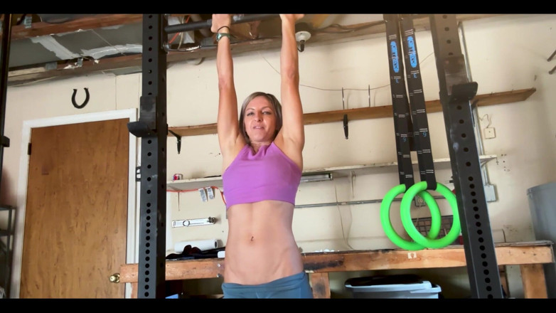 Lora Cross: It’s chin-up and overhead press time.