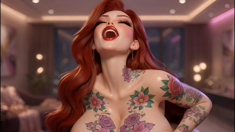 Stories&Anime: Ahegao mẹ kế - bộ ngực đồ sộ nảy lên, cặp mông...