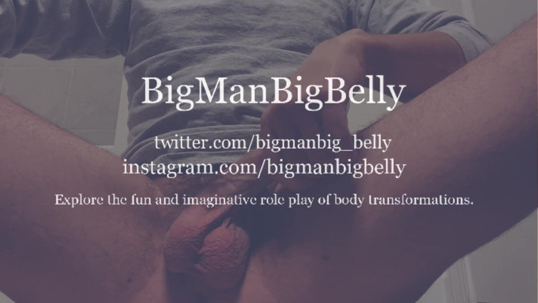 BigManBigBelly: Lelaki mencengkam lelaki muda yang kasar dengan kehamilan