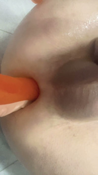 Sisboy Fucked Herself with Two Big Dick Toy