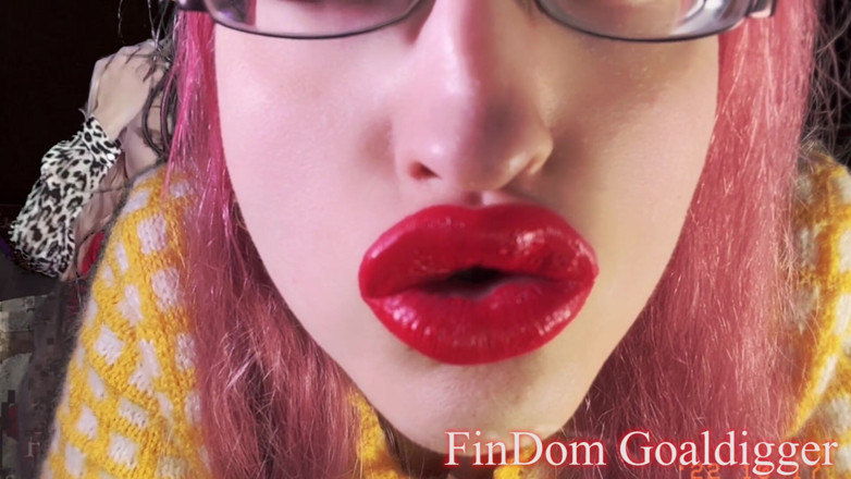 FinDom Goaldigger: Trasformazione di grandi labbra arancioni