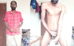 Rajesh Playboy 993: Rajesh 花花公子 993 打泡泡屁股在卧室里自慰并射在玻璃里