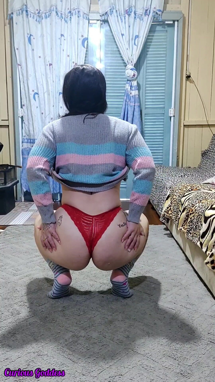 Adrian And Curious: Curious Goddess - Hot Brunette Wearing Only a Towel, Very Horny