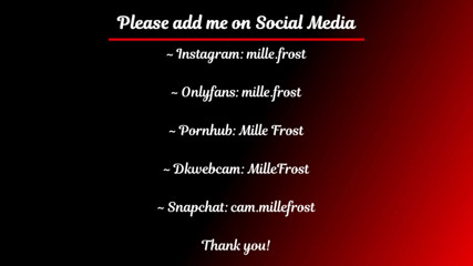 Mille Frost: Danish Mille Frost melancap dan memancut mani