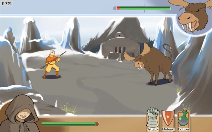 Cartoon Play: Four elements trainer part 7 (book 1 water) (Slave route)