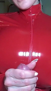 *** Exclusive Video *** Come Here Now My Boy! I Know You Like My Huge Tits in Latex! if You Like the Video, You Can Give a Small