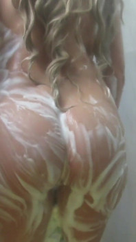 Skinny and Small but so Naughty That She Masturbates in the Shower and Has a Great Orgasm