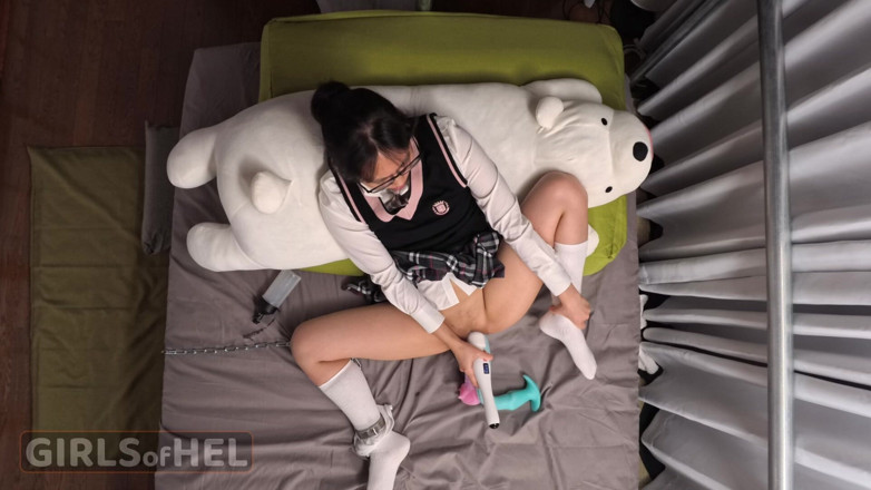 Girls of Hel: Take a Look Inside Schoolgirl's Bedroom - Three Toys in Her...