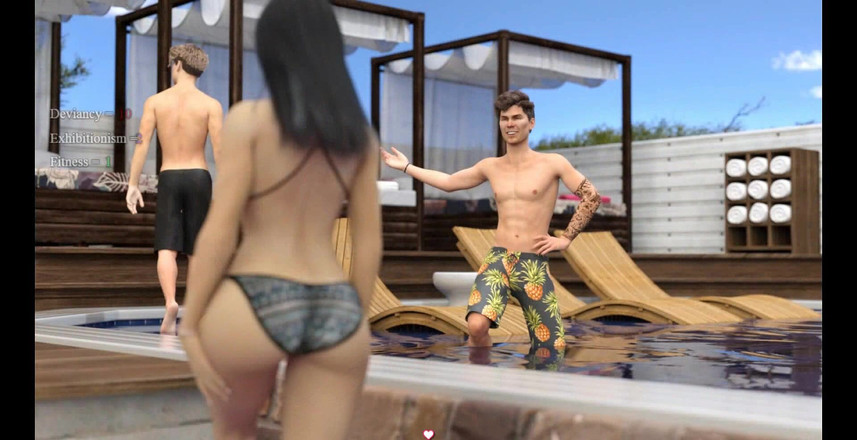 Dirty GamesXxX: Lisa: 섹시한 두 소녀와 풀 파티 ep.21