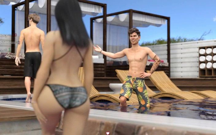 Dirty GamesXxX: Lisa: Impreza przy basenie z dwoma seksownymi dziewczynami ep.21