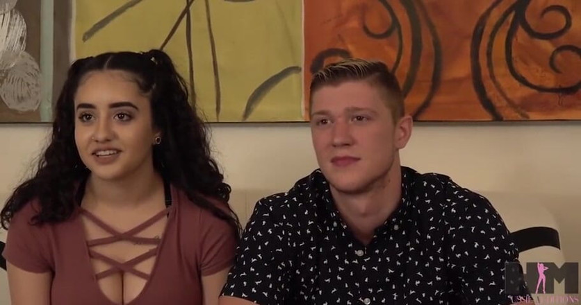 Hussie Auditions: Sofia and Oliver having sex for the first time ever...