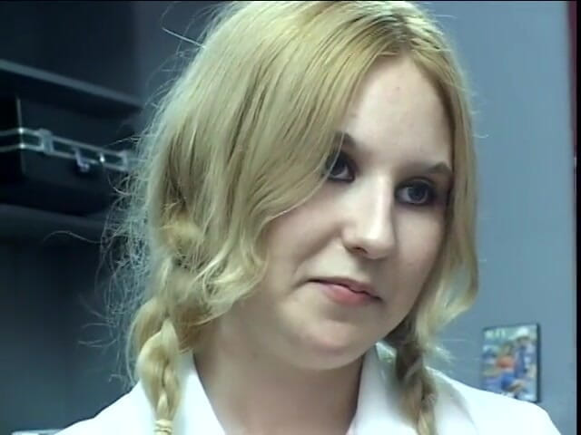 First Black Sexperience: Pigtailed blonde in college uniform does anal with her hung...