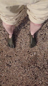 Korte Test in De Moddervlakten Op Het Strand Van Horumersiel