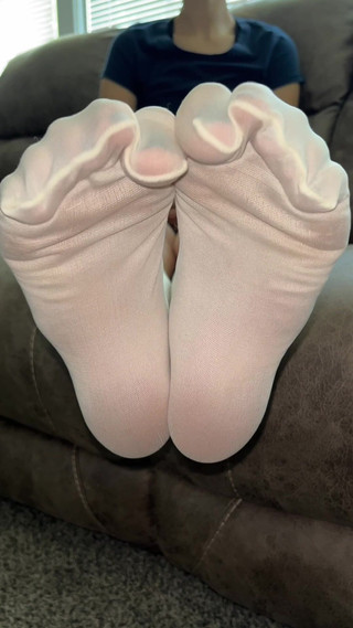 footivities: Білий нейлоновий носок дражнить тобі в обличчя, відео від першої особи