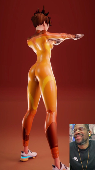 Good news media: Tracer esercita il suo buco della fica troia per un...