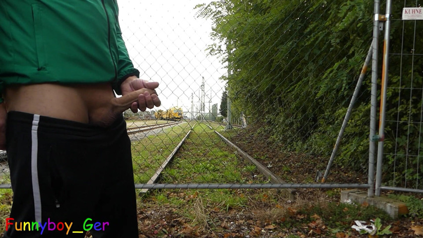 Jerking off at the Train Station Is Just Really Hot While the Trains Drive by. Creamy Sperm Is a Must, of Course. (Funny boy Ger) Jerking off at the Train Station Is Just Really Hot While the Trains Drive by. Creamy Sperm Is a Must, of Course. (Funny boy Ger)