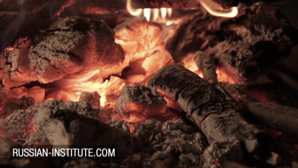 Russian Institute: Blonde Gina Gerson threesome at the campfire