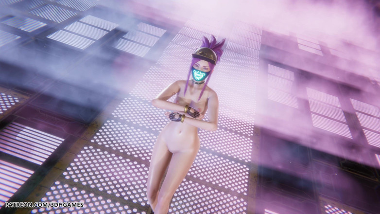 3D-Hentai Games: Aespa - Армагеддон - сексуальный обнаженный танец Akali