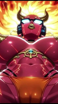 94. Demone bollente in una posa sexy (animazione ai)