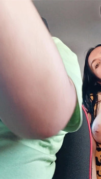 My BBW Passenger Shows Me Her Tits in the Taxi - Uber