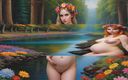 AI Girls: Nude Photos of Pregnant Elf Women