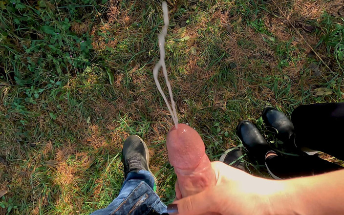 Aurora Luxe: Naughty Nature Handjob - Outdoor Male POV Handjob Huge Cum