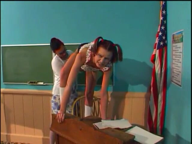 I kissed a girl and I liked it: Teen strapon fucks her teacher