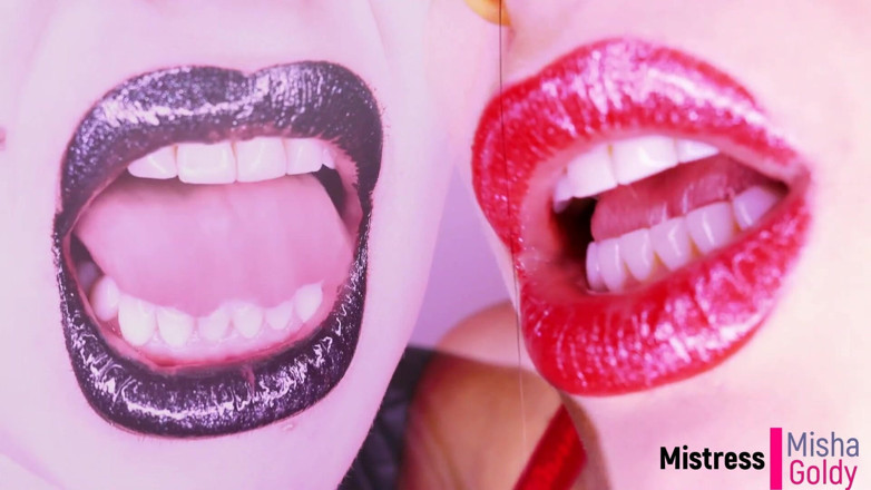 Goddess Misha Goldy: Seduzione nera vs rossa joI