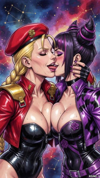 Juri and Cammy Kissing (ai)
