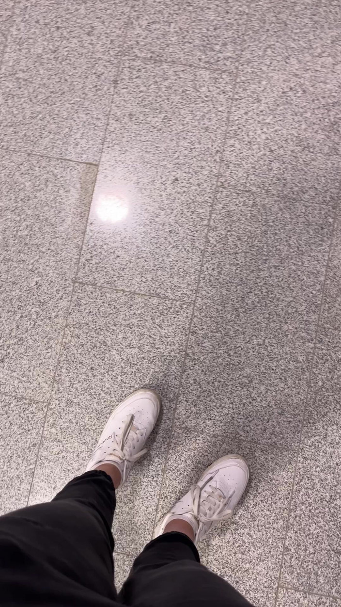Feet: Walking in Sports Shoes
