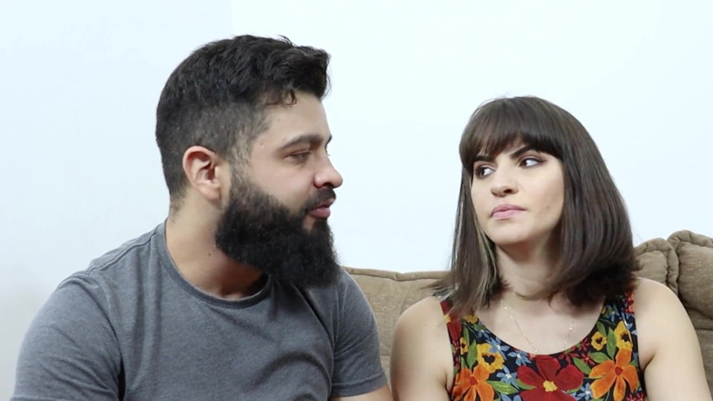 Lady Snow Brasil: Follando su culo y su coño peludo con fuerza delante...