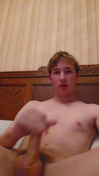 The 18 Year Old Guy Jerks off and It Feels Good