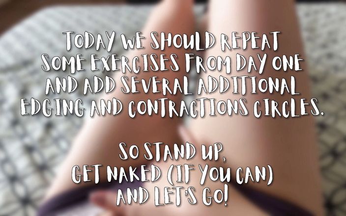 JuliaJOI: Kegel अभ्यास के साथ लंड हिलाने के निर्देश - दिन #2
