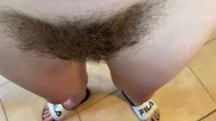 Cuteblonde666: Buceta peluda pov closeup