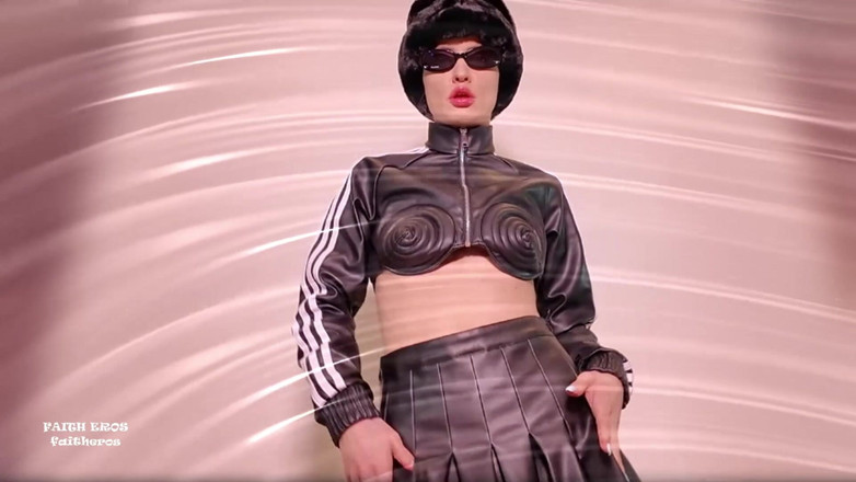 Fashion model is my fetish: Leather Goddess Gives You Hands Free Orgasm
