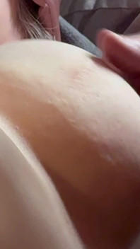 Cum on Real Amateur Wife’s Tits