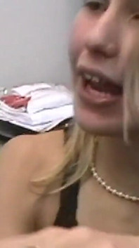 Hot anal sex for the horny blonde secretary who gets her pussy and ass fucked in the office