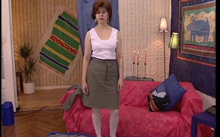 YOUR FIRST PORN: Old Ramona with New Dildo
