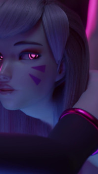 D.va noční směna - šukání klientů do kundičky - Overwatch 3D Hentai