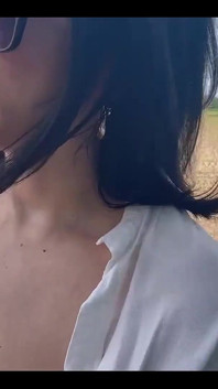 I Go Little Far From My Car with Smoking Cigarette and Bouncing Boobs in Male Shirt to Get Private Place for Masturbate and Fast