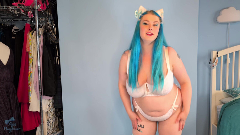 Alice_Mayflower_Scottish: Kočičí dívka joi hra - sólo dívka