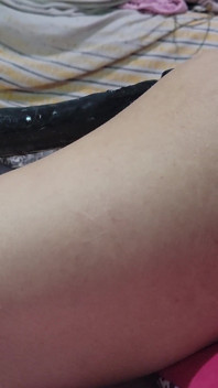 Does It Excite You to See This Huge Dildo Enter Me?