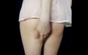 Japanese girl on heat: Sexig dansande asiatisk tjej med underkläder