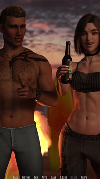 Dominos Beach 12: masaje de ojos vendados de Riley en John W / Rebels
